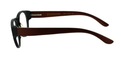 See-Line 1004 Black w/Wood NA glasses - Black - Side View