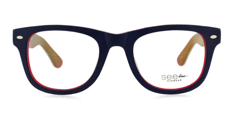 See-Line RB2 Blue w/Red NA glasses - Blue - Frontal View