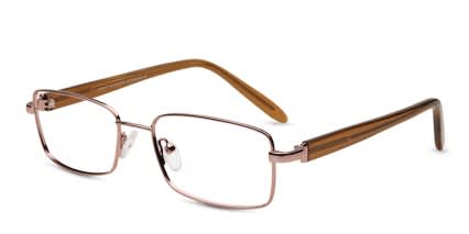 Barnes Bronze glasses - Bronze - Angle View