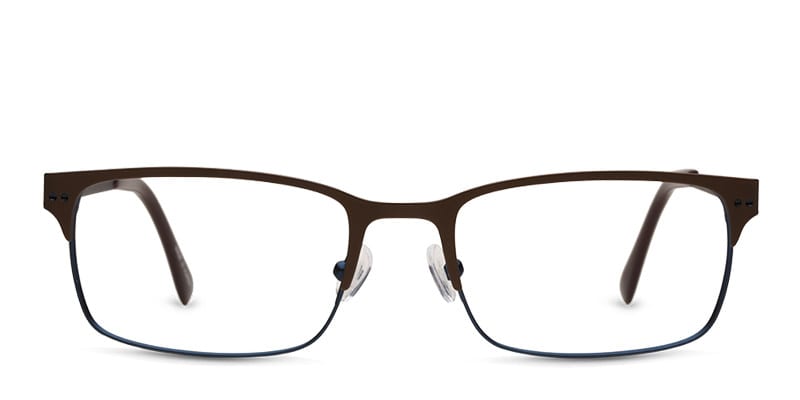 Ottoto Hendrick Brown, Blue glasses - Brown / Blue - Frontal View