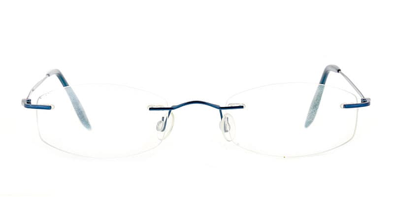 Georgia Steel Blue glasses - Blue - Frontal View