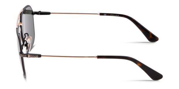 Police Octane 1 SPLF64 Black, Gold Prescription Sunglasses