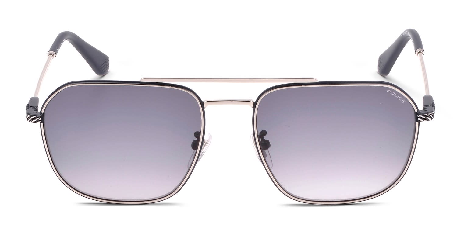 Police Octane 1 SPLF64 Black, Silver Prescription Sunglasses