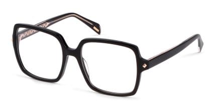 Police Dawn 9 VPLG30 Shiny Black glasses - Shiny Black - Angle View