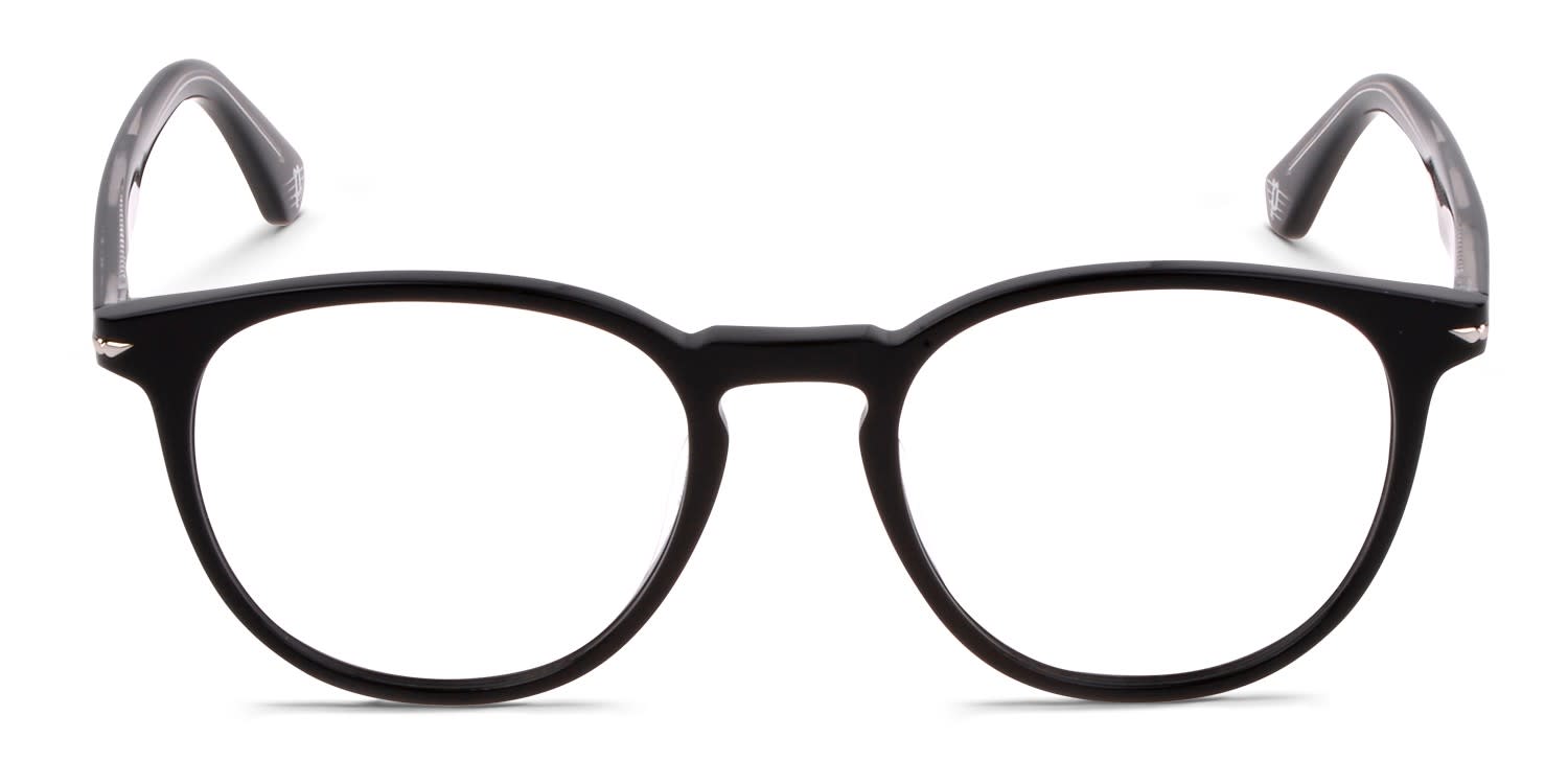 Police Champ 1 VPLG72 Shiny Black glasses - Shiny Black - Frontal View