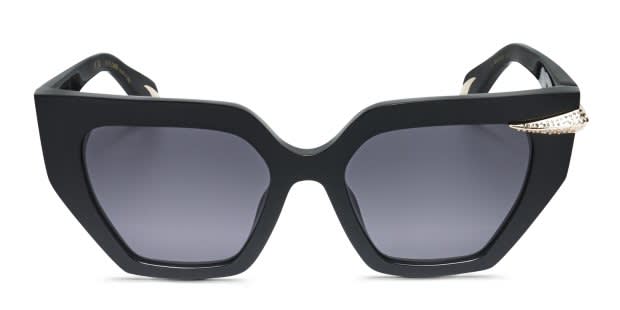 Roberto Cavalli SRC001S black frame with grey lenses. Lenses
