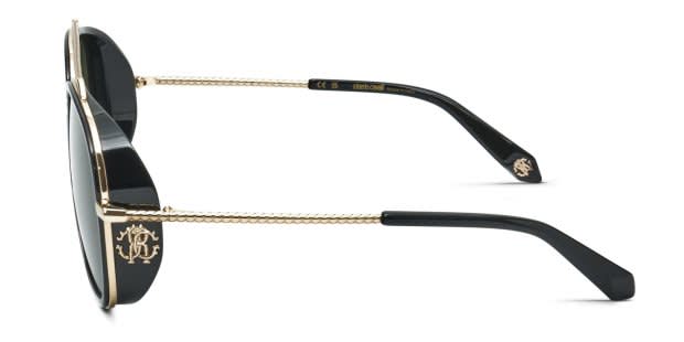Roberto Cavalli SRC008M pink , gold frame with green lenses