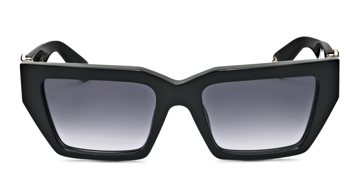 Roberto Cavalli SRC016M Black glasses - Black / Gray - Frontal View