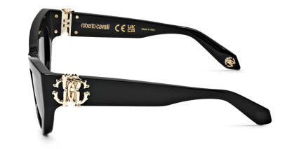 Roberto Cavalli SRC017M Black glasses - Black / Gray - Side View
