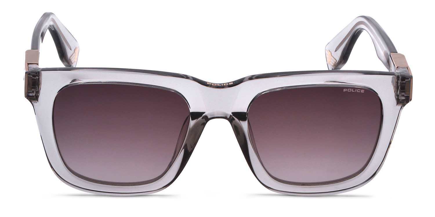 Police Forever 1 SPLN43E Gray, Clear glasses - Gray / Clear - Frontal View