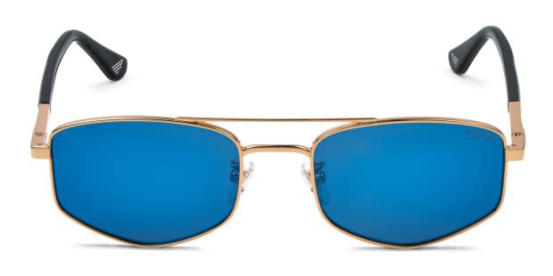 Police New Crossroads 3 SPLQ84 Gold, Blue Prescription Sunglasses