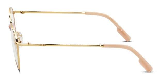 Kenzo KZ50013U Pink/Gold Eyeglasses | Includes FREE Rx Lenses