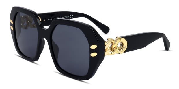 Stella McCartney SC40008I Shiny Black Prescription Sunglasses