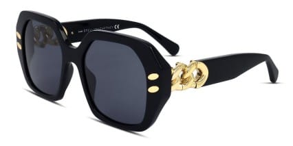 Stella McCartney SC40008I Shiny Black glasses - Shiny Black - Angle View