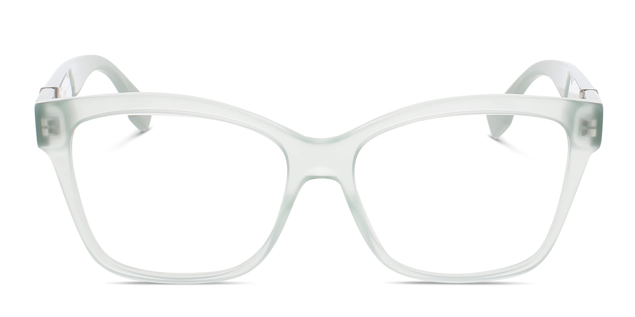 Fendi FE50117I Green, Clear glasses - Green / Clear - Frontal View