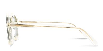 Loewe Slim LW40163I Yellow, Clear glasses - Clear / Yellow - Side View