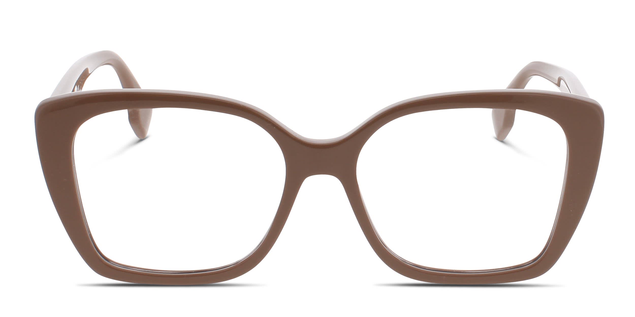 Fendi FE50127 Beige glasses - Beige - Frontal View