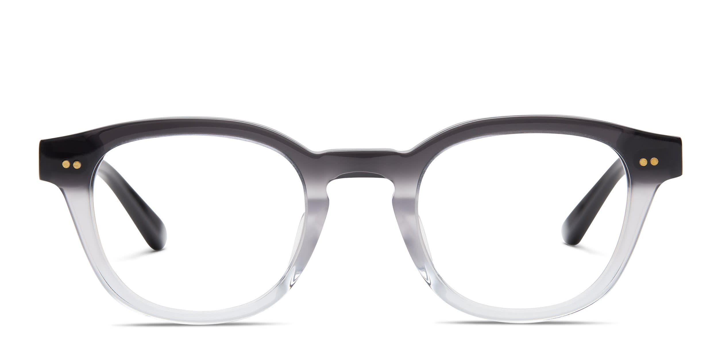Toms Weston Black, Clear glasses - Black / Clear - Frontal View