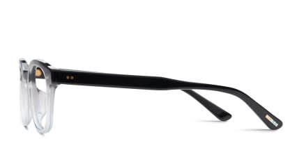 Toms Weston Black, Clear glasses - Black / Clear - Side View