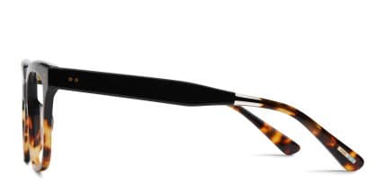 Toms Amelia Black, Tortoise glasses - Black / Tortoise - Side View