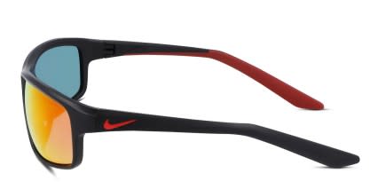 Nike Rabid 22 Matte Black glasses - Black / Red - Side View