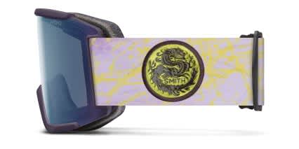 Smith Squad XL Snow Goggle w/Clip-in Purple, Blue glasses - Purple / Blue - Side View