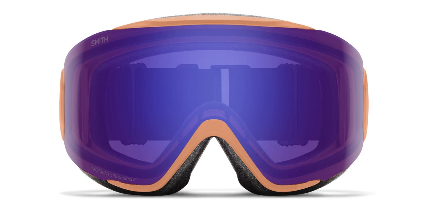 Smith Moment Snow Goggle w/Clip-in Orange, Purple glasses - Orange / Purple - Frontal View