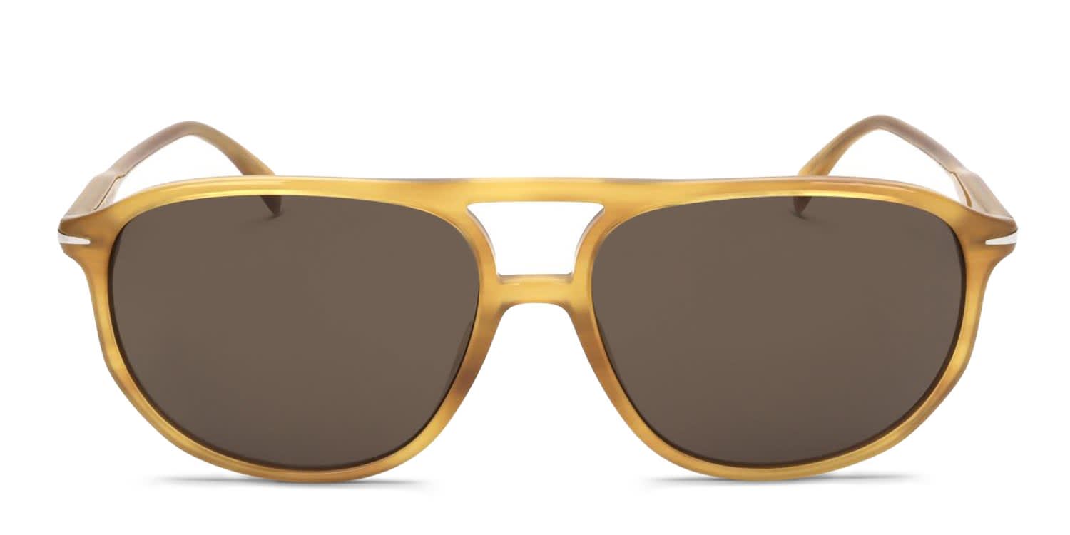 David Beckham DB 1159/S Yellow glasses - Yellow - Frontal View