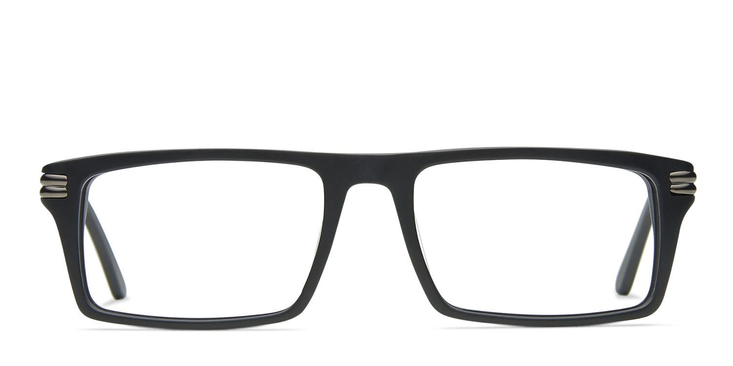 Davis Black glasses - Black - Frontal View