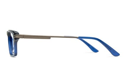 Davis Dark Blue glasses - Blue - Side View