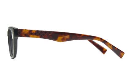 Polly Black glasses - Black / Tortoise - Side View