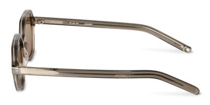 FORK Offset Brown, Clear glasses - Brown / Clear - Side View