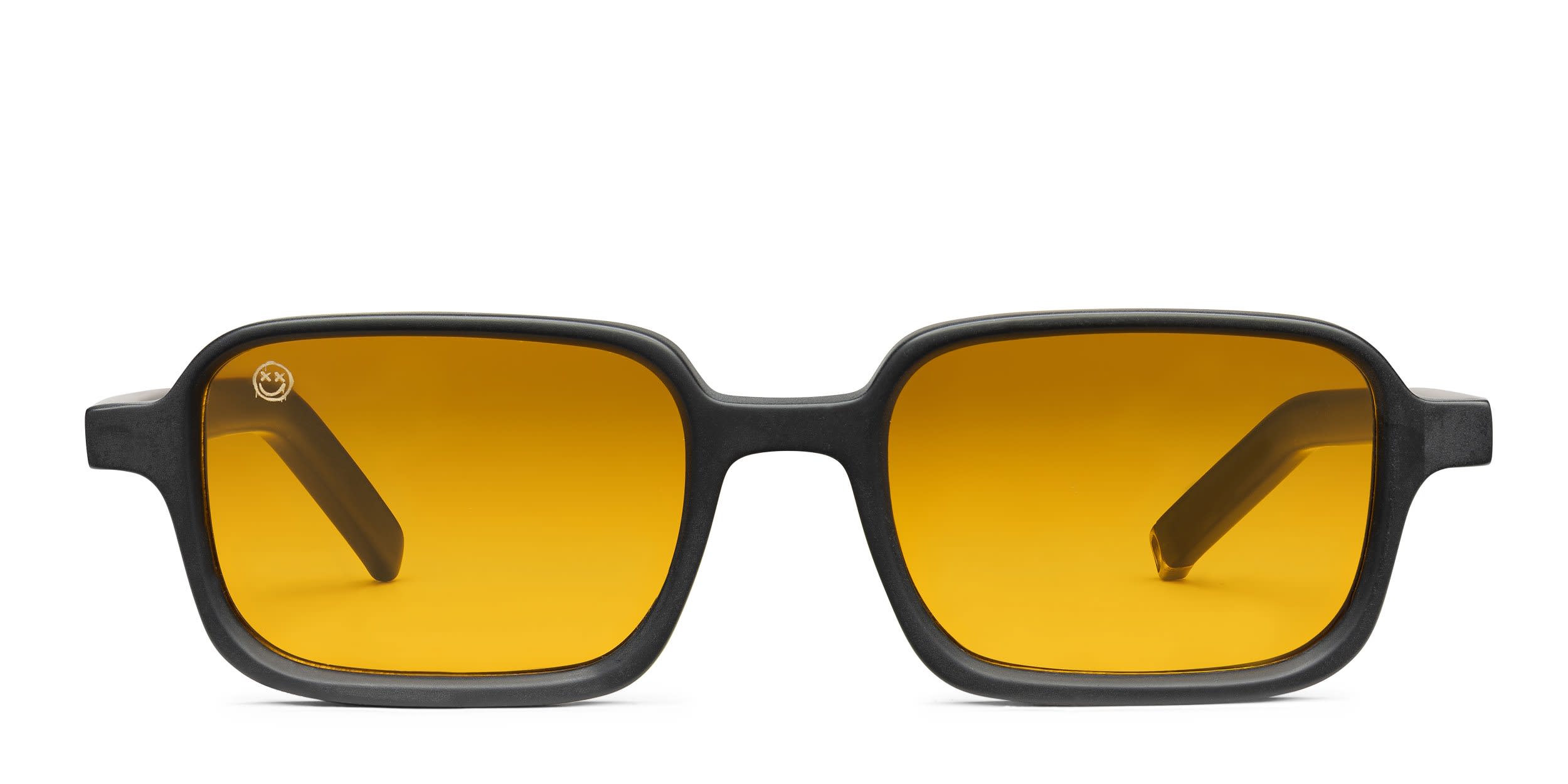 FORK 04AM Black glasses - Black - Frontal View