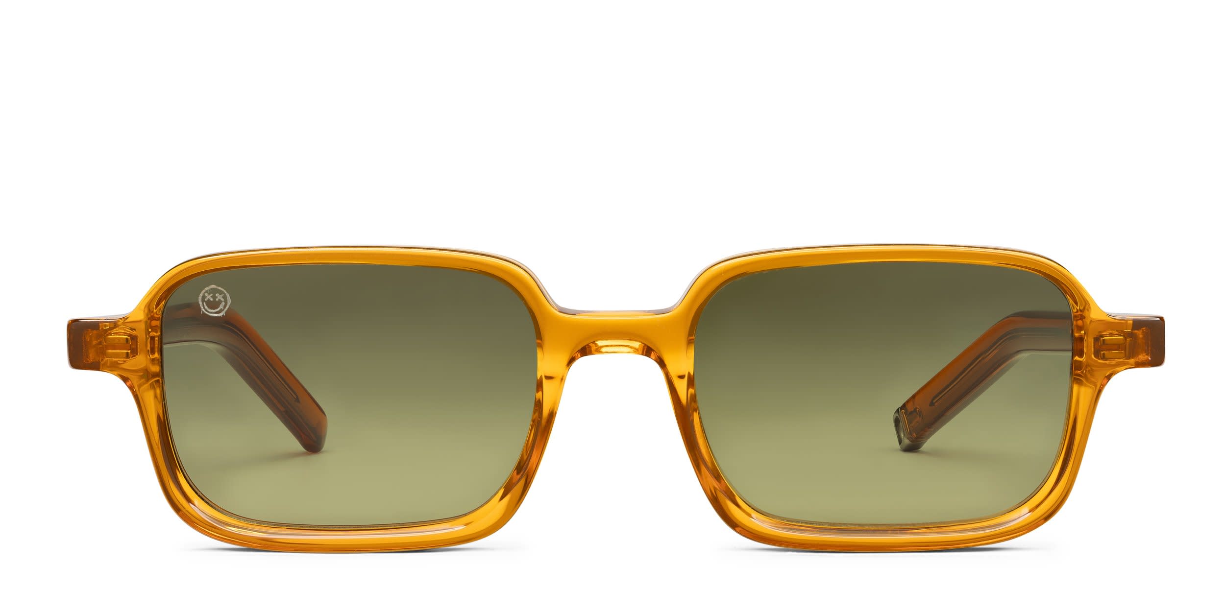 FORK 04AM Orange, Green glasses - Orange / Green - Frontal View