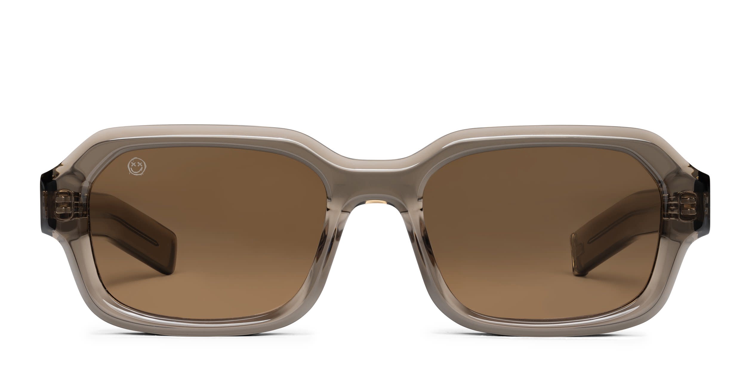 FORK Slow Burn Brown glasses - Brown - Frontal View