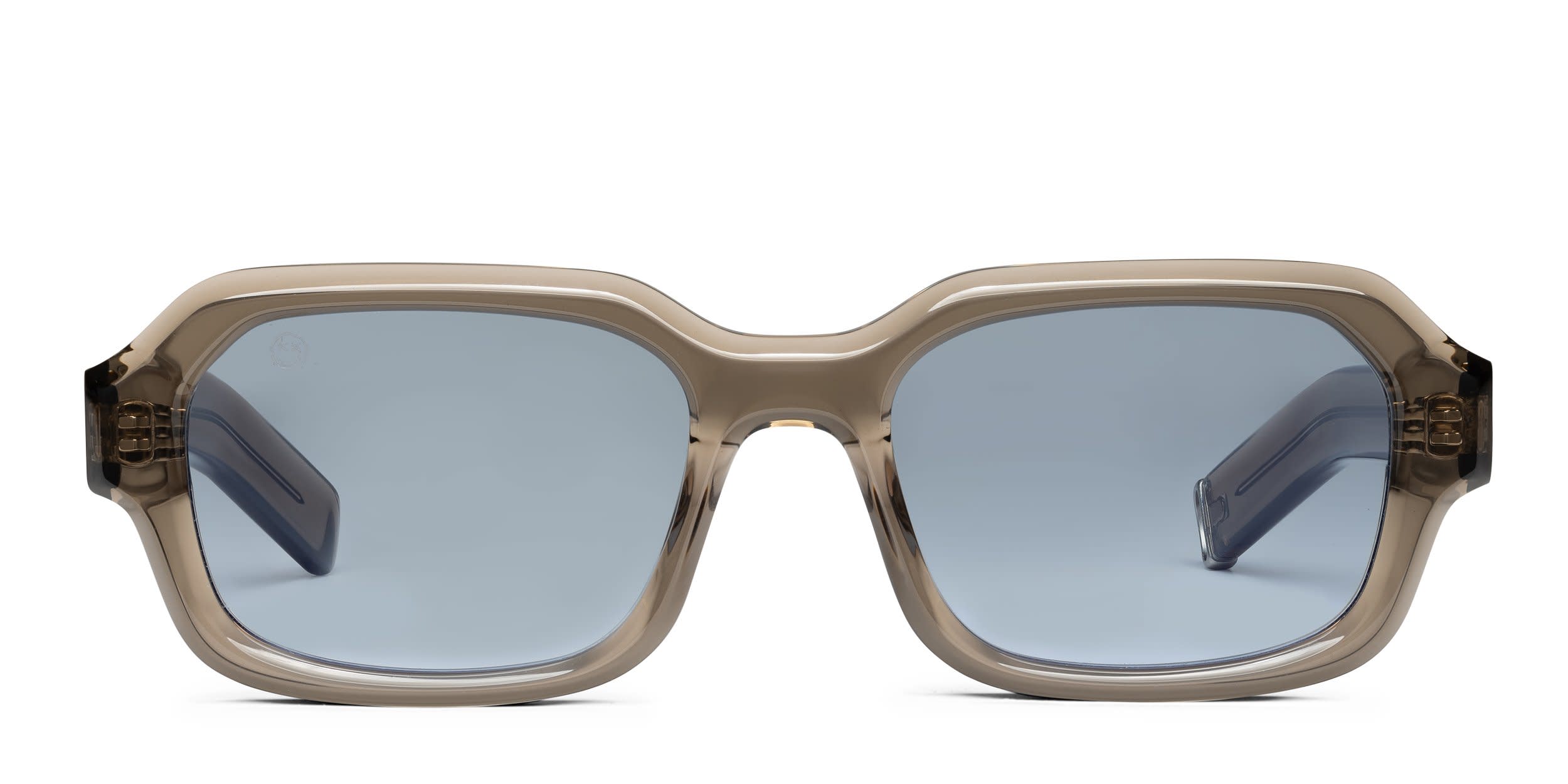FORK Slow Burn Brown, Blue glasses - Brown / Blue - Frontal View