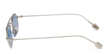 FORK BrakeLight Silver, Blue glasses - Silver / Blue - Side View