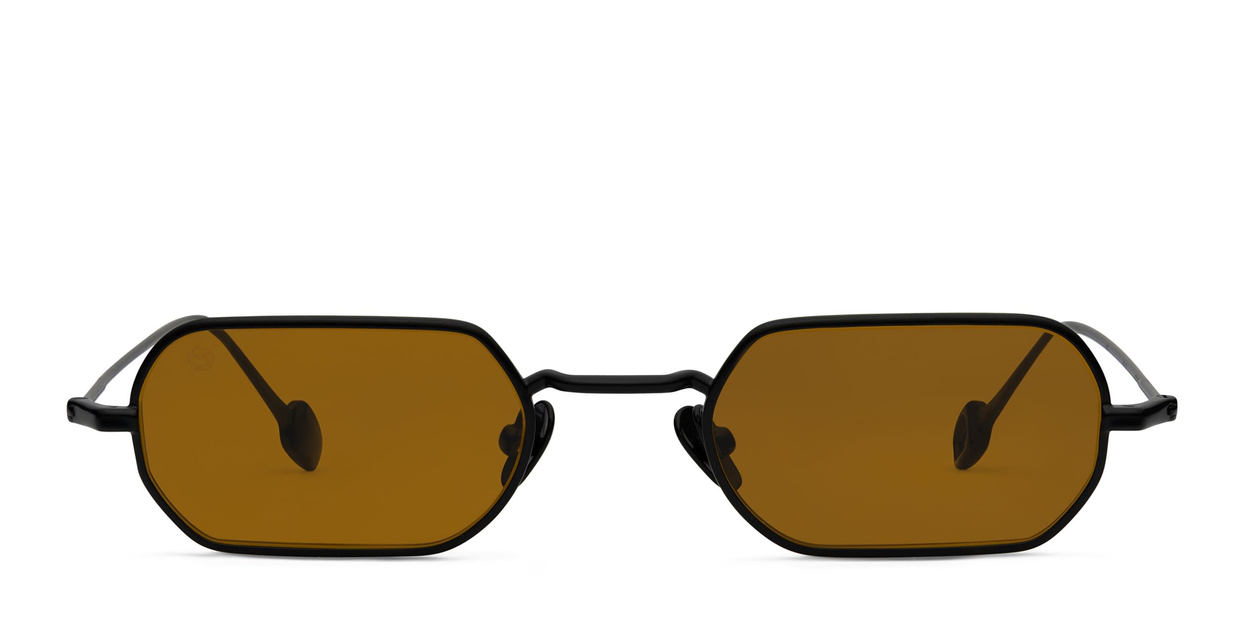 FORK Hex Black, Yellow glasses - Black / Yellow - Frontal View