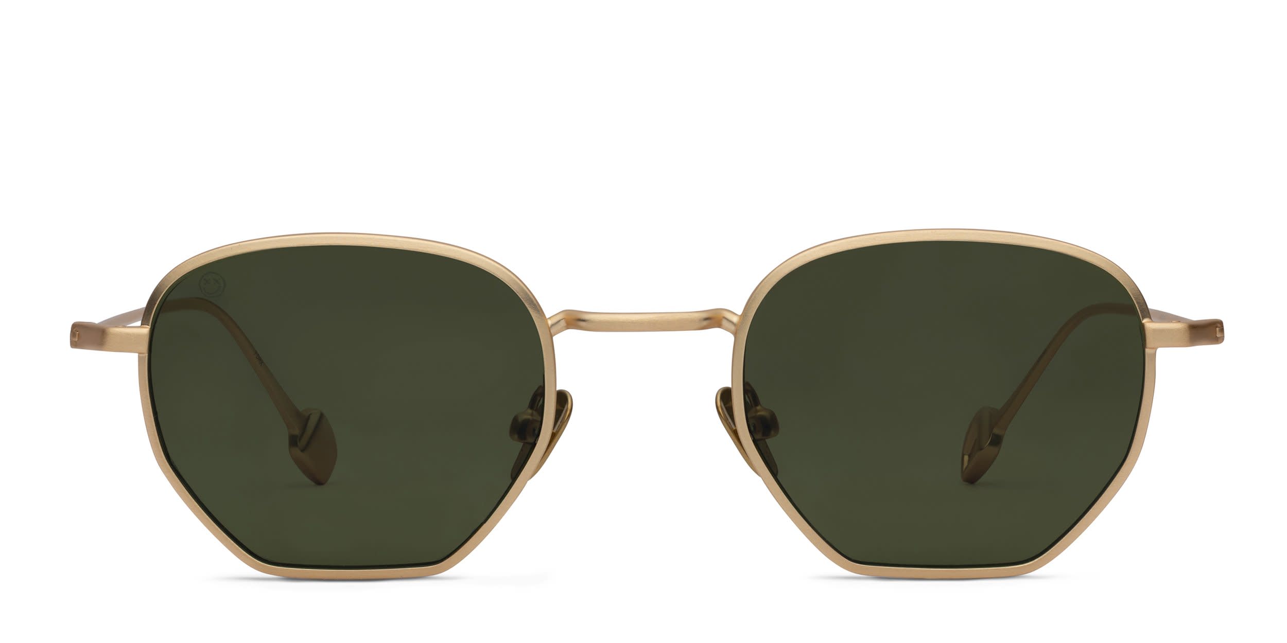 FORK Cutoff Gold glasses - Gold - Frontal View