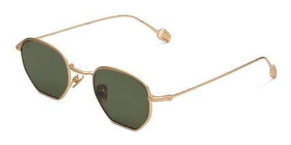 FORK Cutoff Gold glasses - Gold - Angle View