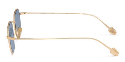 FORK Cutoff Gold, Blue glasses - Gold / Blue - Side View