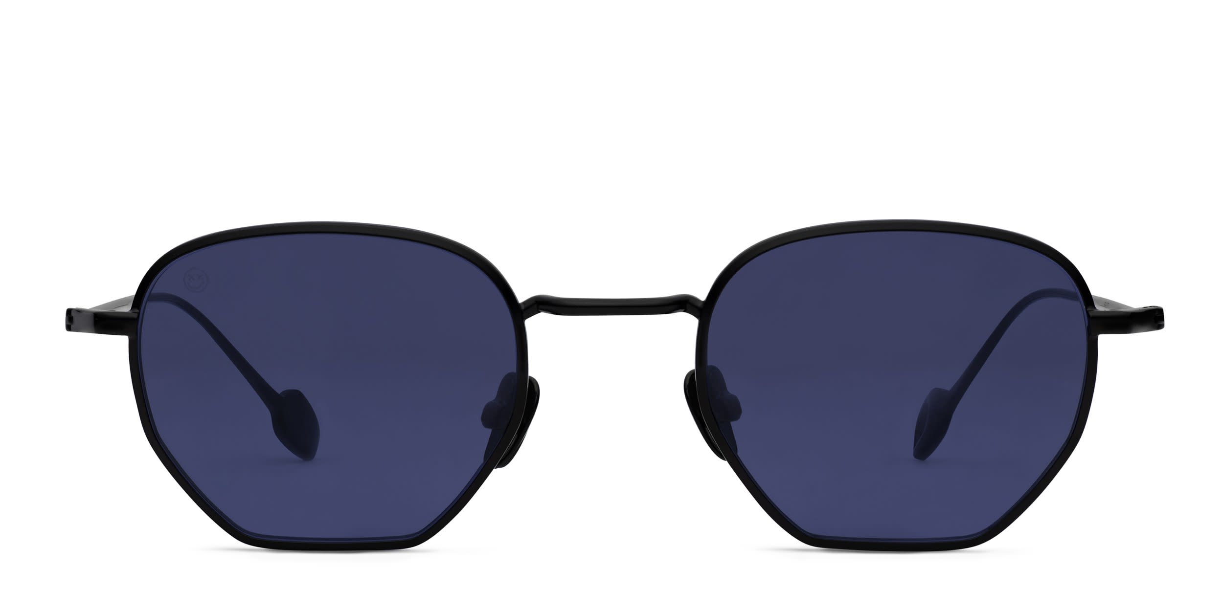 FORK Cutoff Black, Blue glasses - Black / Blue - Frontal View