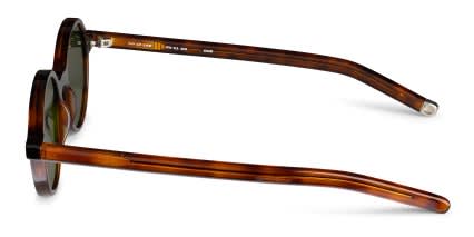 FORK Cue Tortoise, Green glasses - Tortoise / Green - Side View