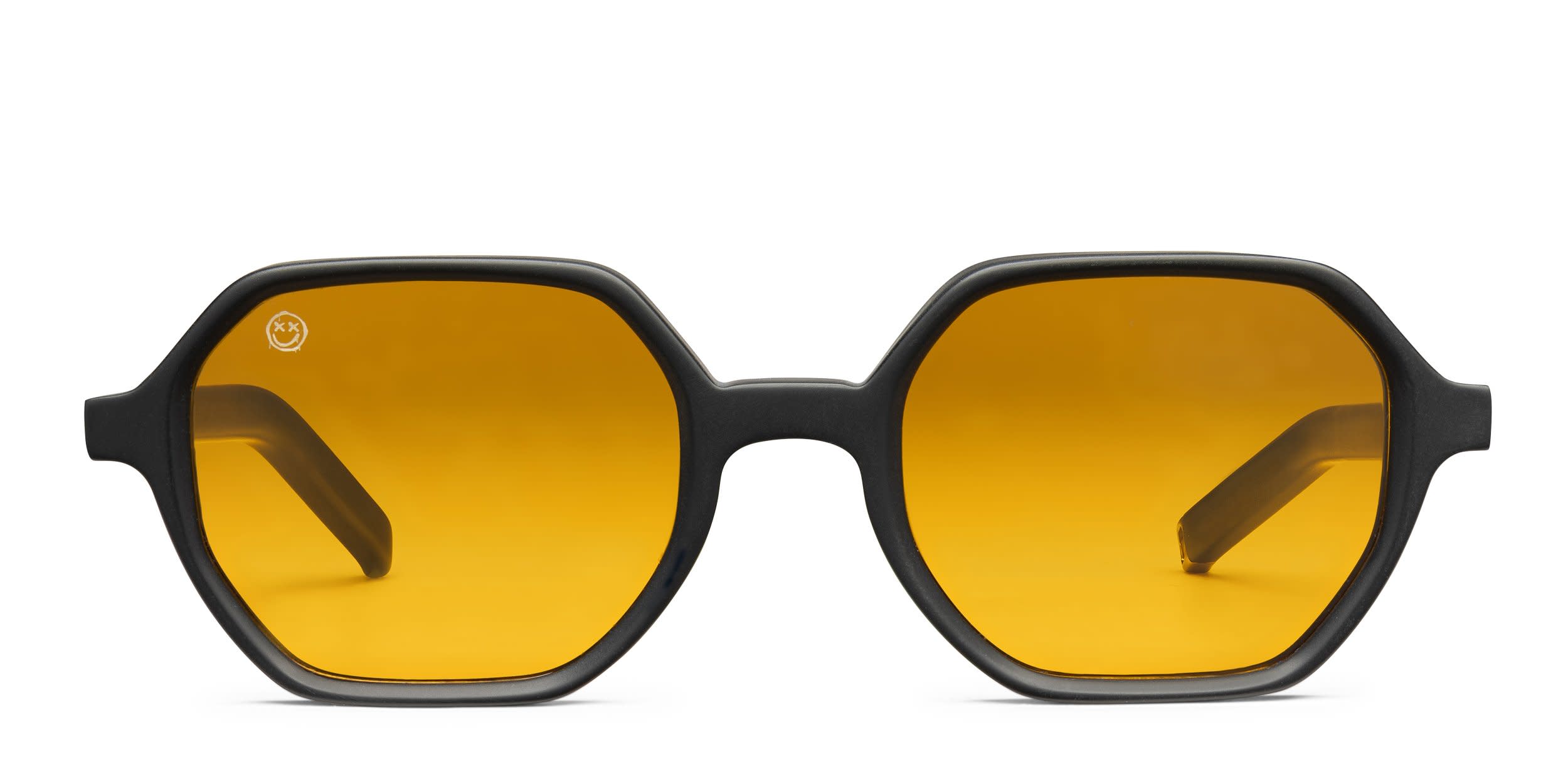FORK Offset Matte Black glasses - Matte Black - Frontal View