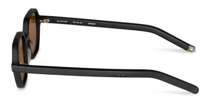FORK Offset Matte Black glasses - Matte Black - Side View