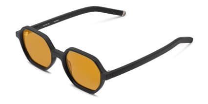 FORK Offset Matte Black glasses - Matte Black - Angle View
