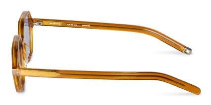 FORK Offset Orange glasses - Orange - Side View