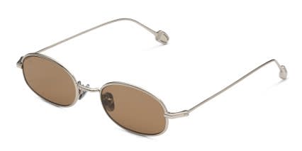 FORK Drift Silver, Brown glasses - Silver / Brown - Angle View