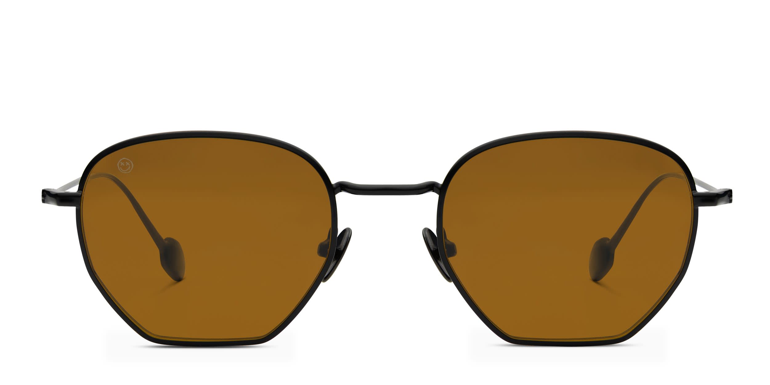 FORK Cutoff Black, Yellow glasses - Black / Yellow - Frontal View
