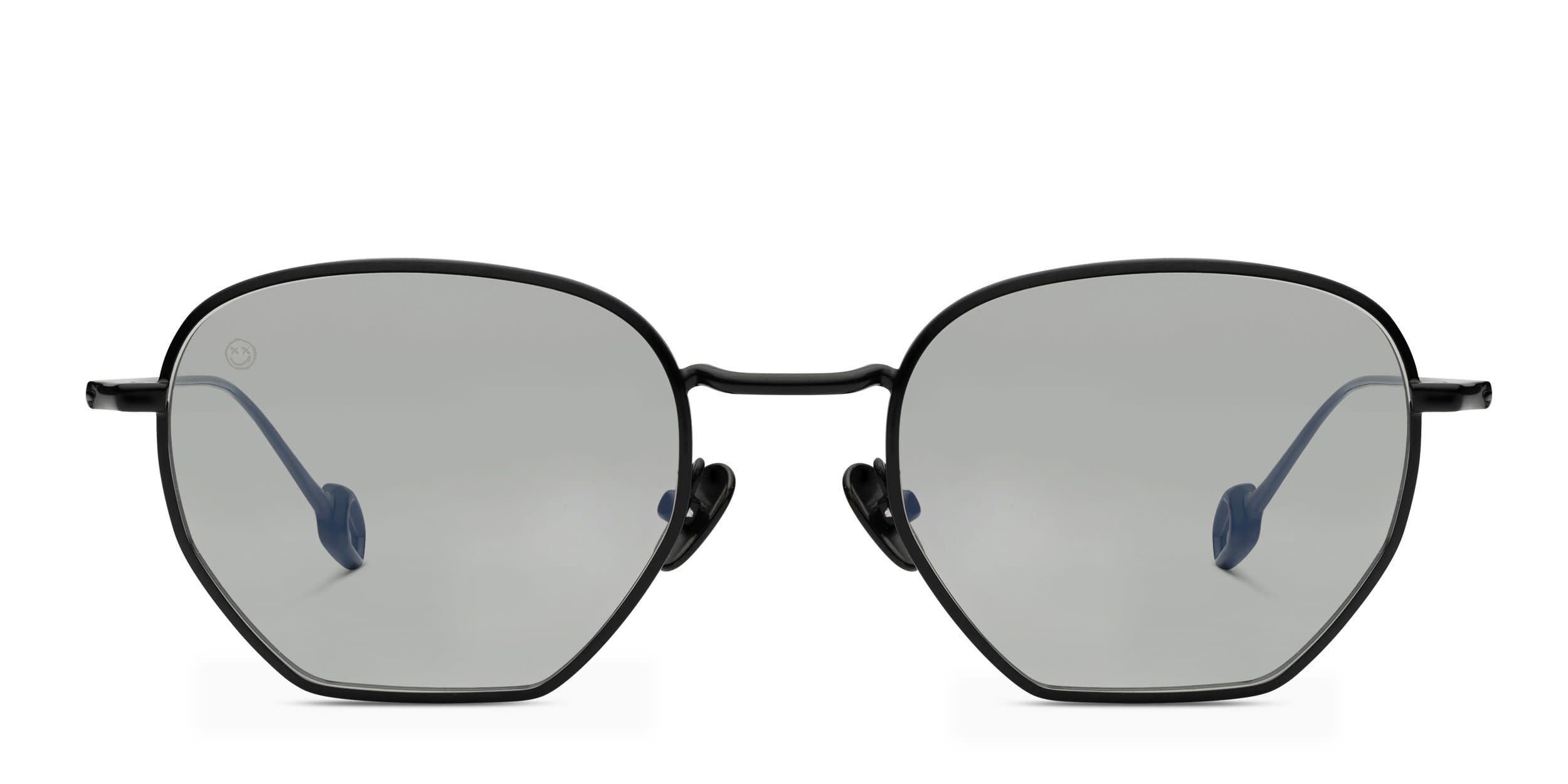 FORK Cutoff Black glasses - Black - Frontal View